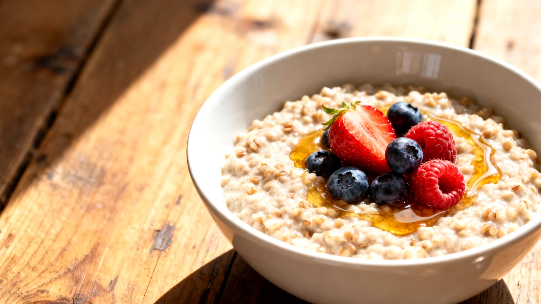 Buchweizen-Kefir-Brei (über Nacht eingeweicht)"