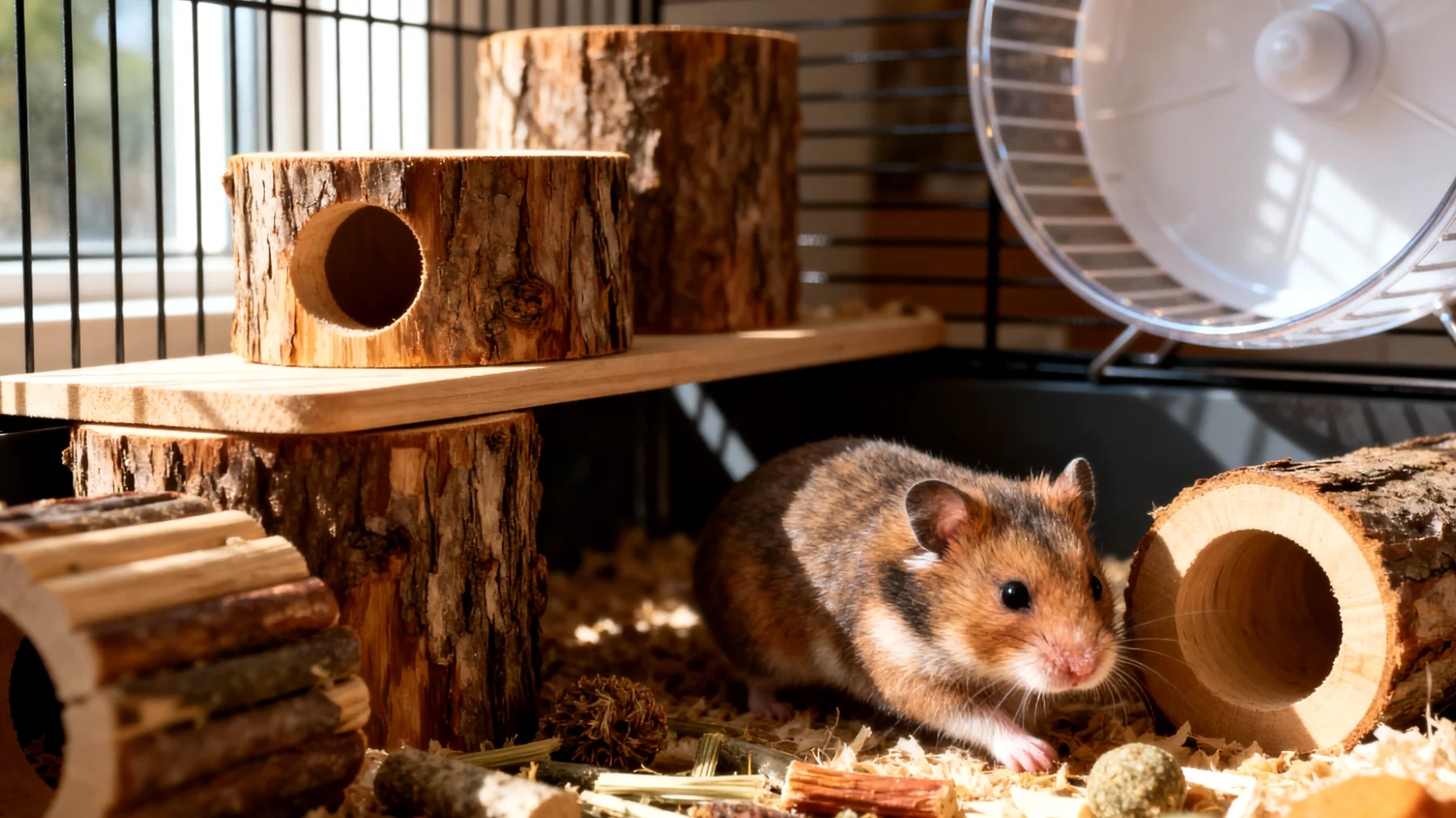 Hamster benötigen als Einzelgänger angemessene Beschäftigung und Spielmöglichkeiten, die ihrem natürlichen Bedürfnis nach Aktivität entsprechen, ohne dass sie auf soziale Interaktion mit anderen Tieren angewiesen sind"